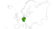 Karte der Langlauf in Deutschland