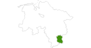 Karte der Langlauf im Harz
