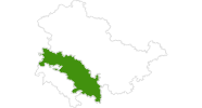 Karte der Loipenberichte im Thüringer Wald