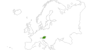 Karte der Langlauf in Österreich