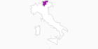 Karte der Jugendherbergen in Südtirol