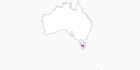 Karte der Unterkünfte in Tasmanien