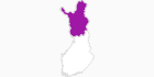 Karte der Unterkünfte in Lappland