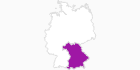 Karte der Ferienwohnungen in Bayern