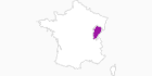Karte der Unterkünfte in der Franche-Comté