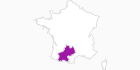Karte der Unterkünfte in Midi-Pyrénées