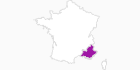Karte der Unterkünfte in Provence-Alpes-Côte d’Azur