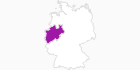 Karte der Unterkünfte in Nordrhein-Westfalen