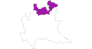 Karte der Unterkünfte in Sondrio