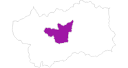 Karte der Unterkünfte in Aosta und Umgebung
