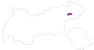 Karte der Unterkünfte in den Kitzbühler Alpen - Brixental