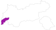 Karte der Hotels in Paznaun - Ischgl