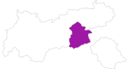 Karte der Unterkünfte im Zillertal