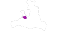 Karte der Unterkünfte in Saalfelden-Leogang