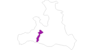 Karte der Unterkünfte in Zell am See - Kaprun