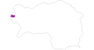 Karte der Unterkünfte in Ramsau am Dachstein