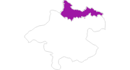 Karte der Unterkünfte im Böhmerwald
