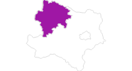 map of all lodging in the Waldviertel