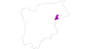 Karte der Unterkünfte in Alta Badia