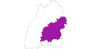 Karte der Unterkünfte Schwäbische Alb
