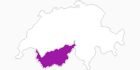 Karte der Unterkünfte im Wallis