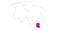 Karte der Unterkünfte im Harz