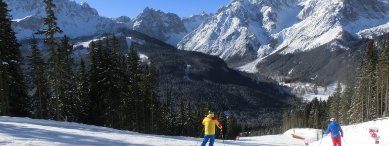 Das Hochpustertal beeindruckt mit dem Bergpanorama der Sextner Dolomiten