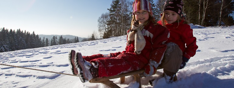 Der Winter im Oberpfälzer Wald ist ein Hit für Kids