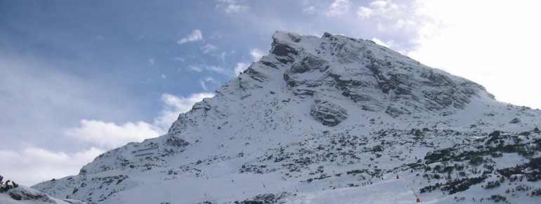 Die Ballunspitze im Skigebiet Galtür