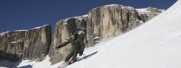 Skifahren vor einzigartiger Kulisse