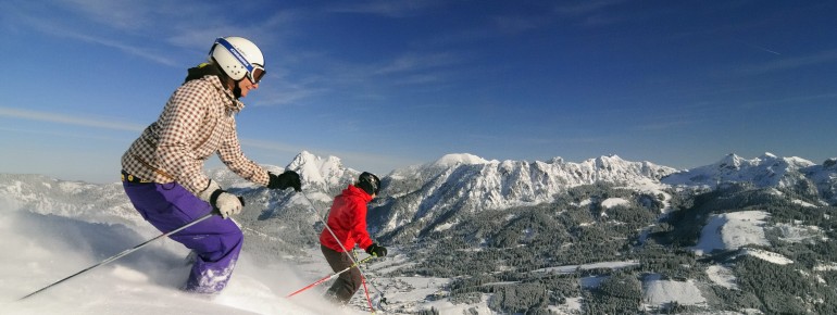 Über 50 Pistenkilometer erwarten Skifahrer im Tannheimer Tal