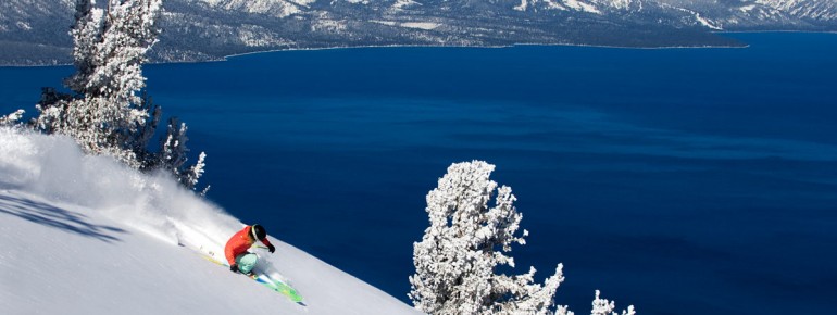 Skifahren am Lake Tahoe ist ein besonderer Genuss