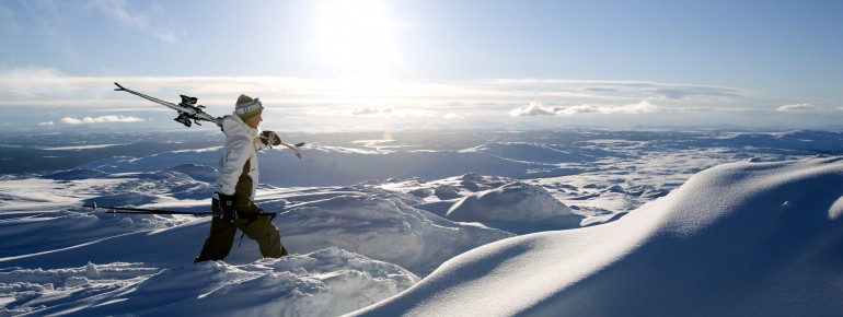 Skifahren mit Weitblick im Skigebiet Åre