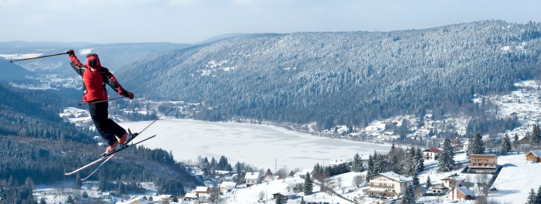 Blick ins Skigebiet Gérardmer