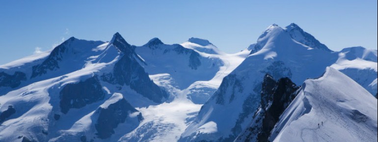 45 Viertausender prägen die Landschaft des Wallis