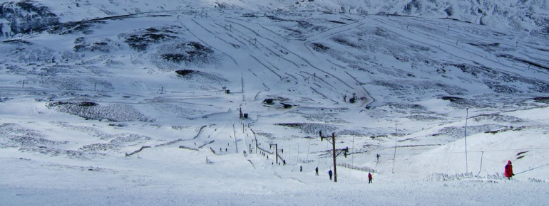 Glenshee is the most famous ski resort in Scotland.